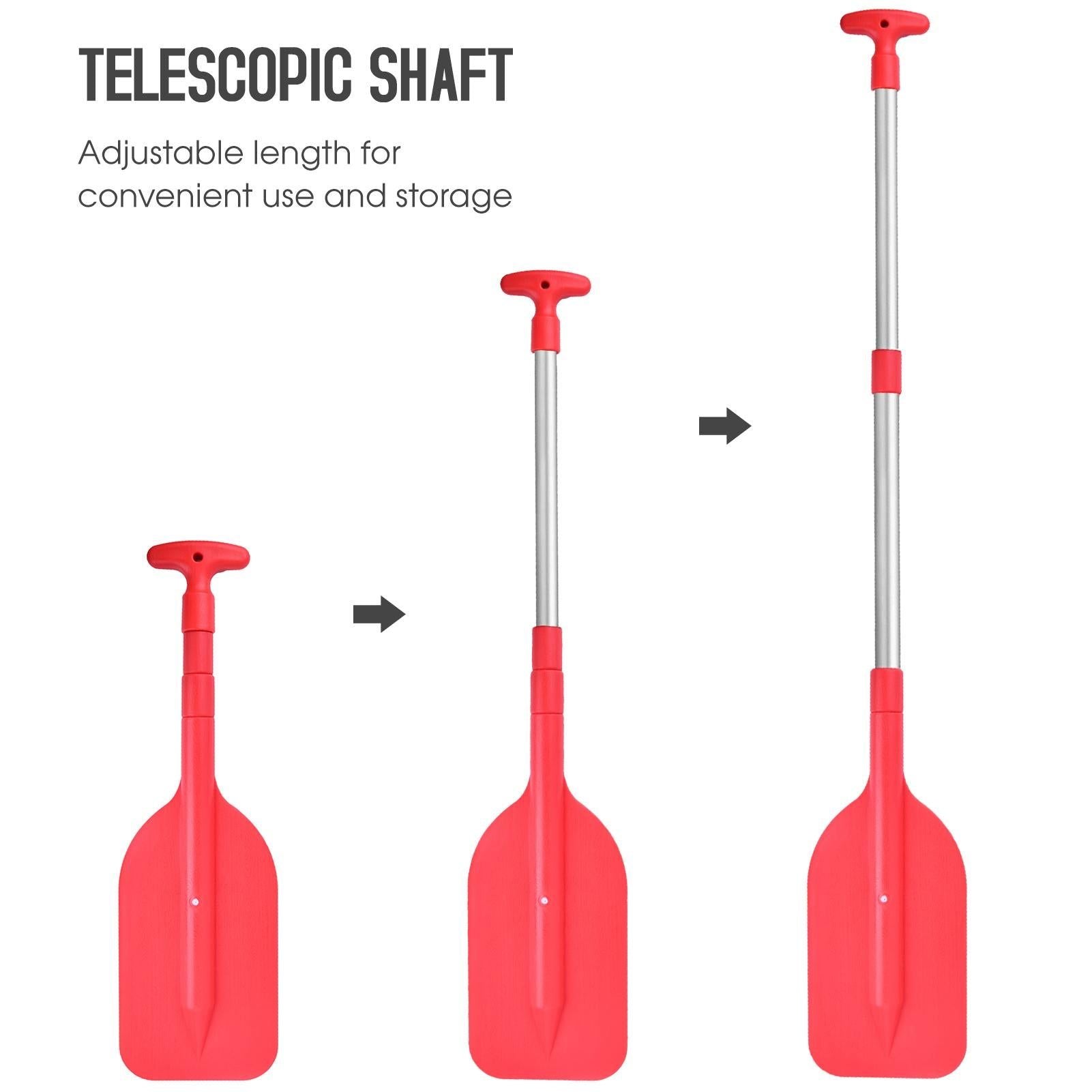 Collapsible Telescopic Mini Boat Paddle, Portable Adjustable Kayak Paddle Yellow