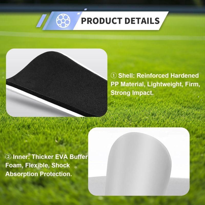 2-pack of mini soccer shin guards. Soccer protective gear - 10x6cm