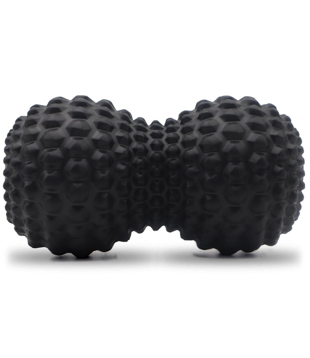 Peanut Massage Ball Double Lacrosse Roller For Deep Tissue Muscle And Myofascial Release - Black