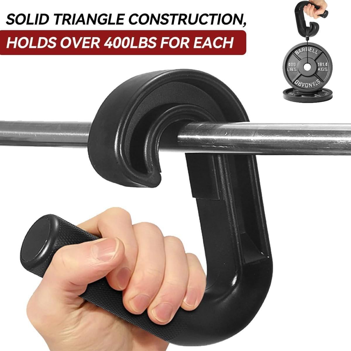 1 Pair Neutral Grip Pull Up Handles Ergonomic 45 90 Degree Barbell Grips Black