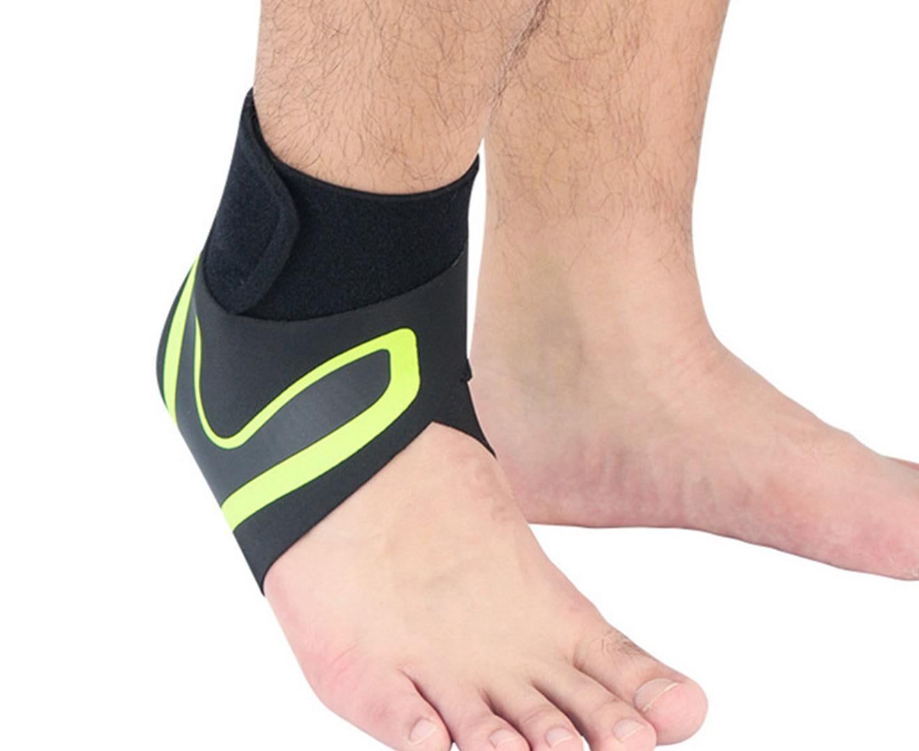 A Pair of Sports Ankle Sleeve Compression Anti-sprain Protection Socks Outdoor Sports Climbing Equipment-Red M