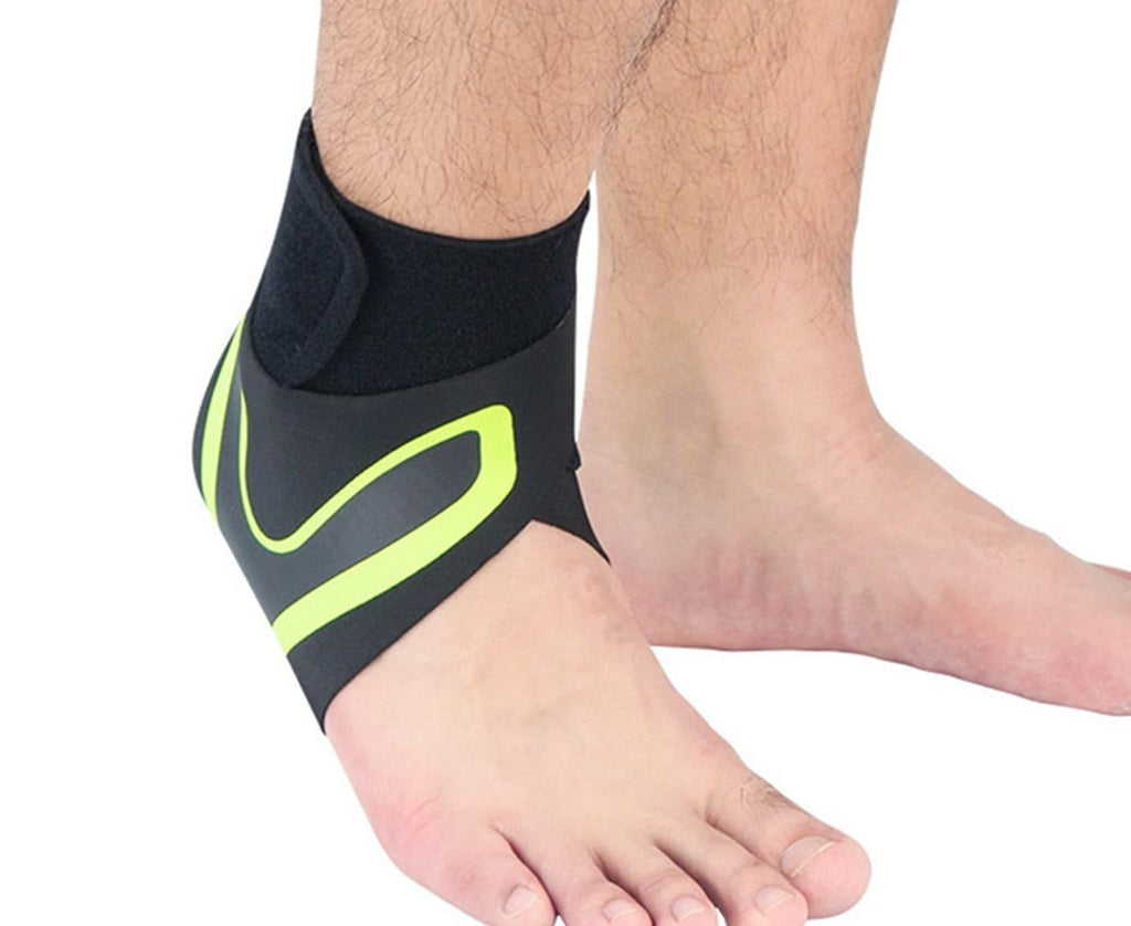A Pair of Sports Ankle Sleeve Compression Anti-sprain Protection Socks Outdoor Sports Climbing Equipment-Red L