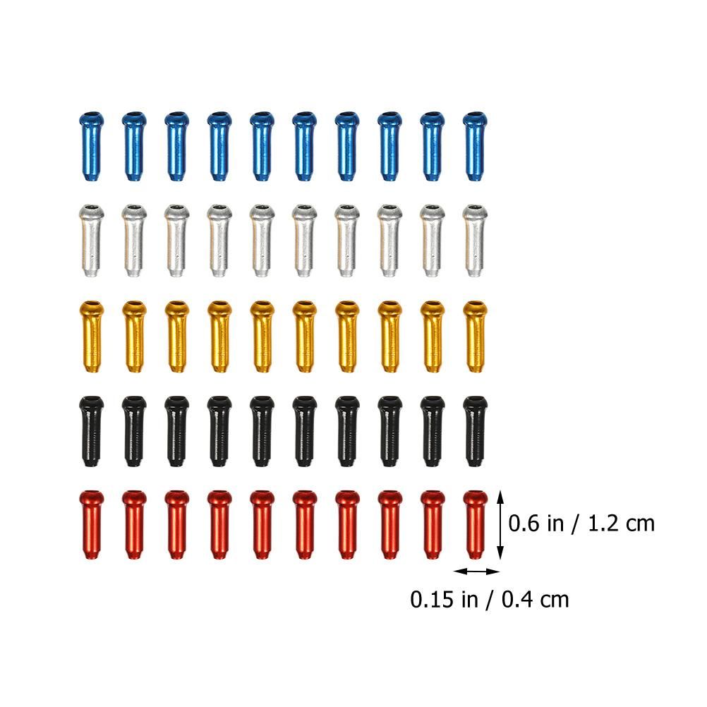 100pcs Brake Cable End Caps Brake Cable Tail Caps Bike Brake Cable End Covers Bike Accessories