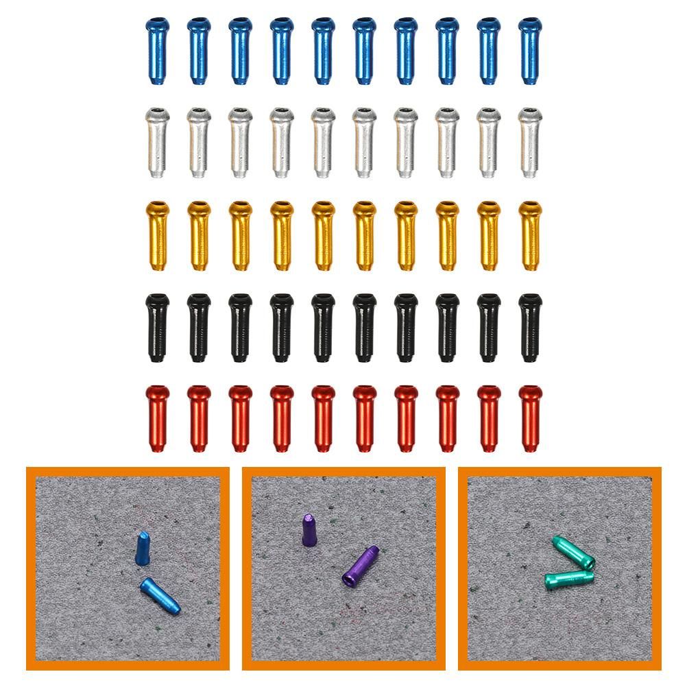 100pcs Brake Cable End Caps Brake Cable Tail Caps Bike Brake Cable End Covers Bike Accessories