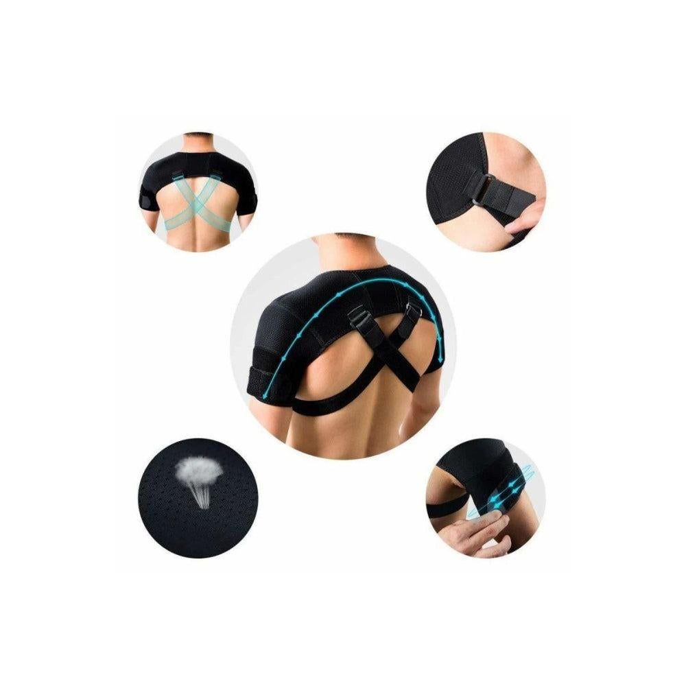 Adjustable Dual Shoulder Support Strap for Posture Awareness - 2XL/3XL
