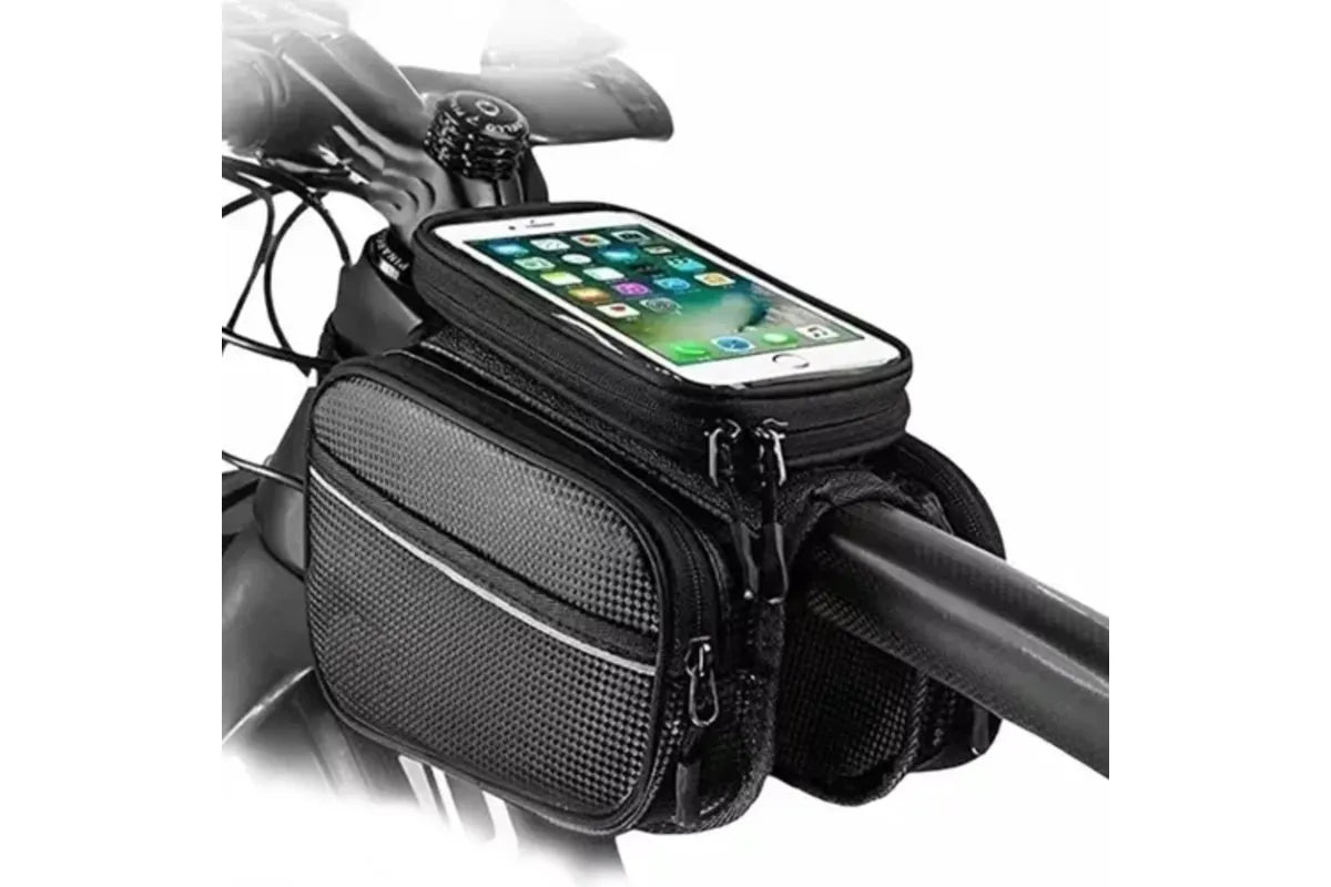 Waterproof Bicycle Bag with 2 Compartments(black)