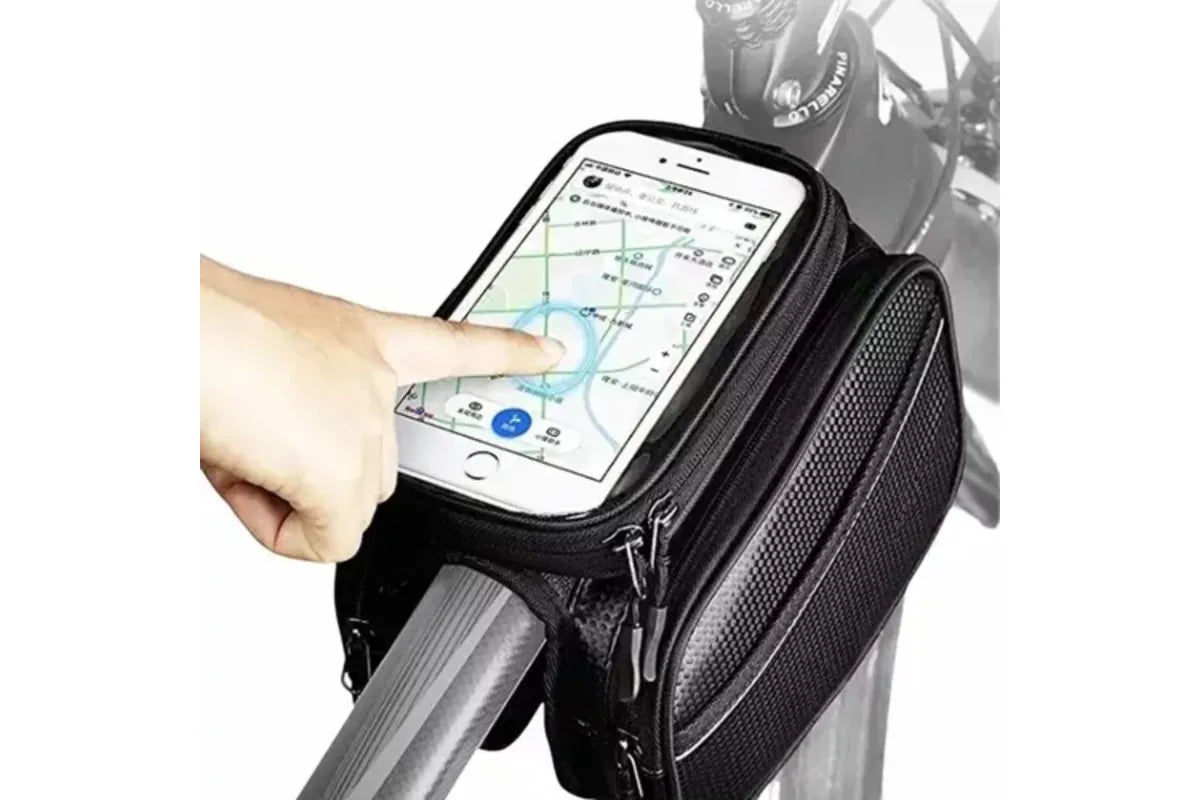 Waterproof Bicycle Bag with 2 Compartments(black)