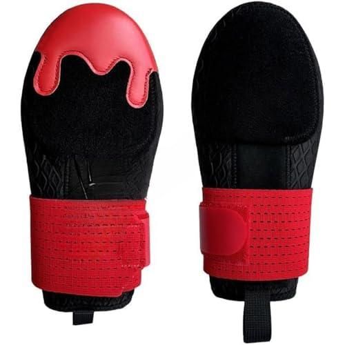 Baseball Glove Youth Softball Training Mitt Black Red