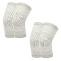 Self Heating Knee Pads Grey Compression Support Sleeves for Arthritis Joint Pain Relief Sports Recovery 2 Pair M