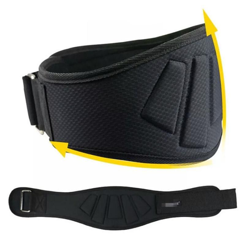 Weightlifting Belt for Men and Women Black Adjustable Gym Training Powerlifting Back Support Belt Black XL