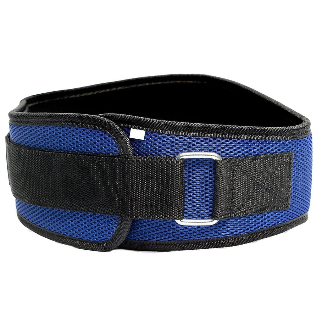 Weightlifting Belt for Men and Women Blue Adjustable Gym Training Powerlifting Back Support Belt Blue L