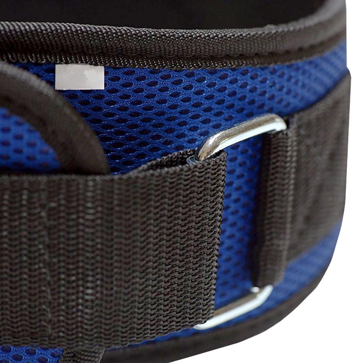Weightlifting Belt for Men and Women Blue Adjustable Gym Training Powerlifting Back Support Belt Blue XL