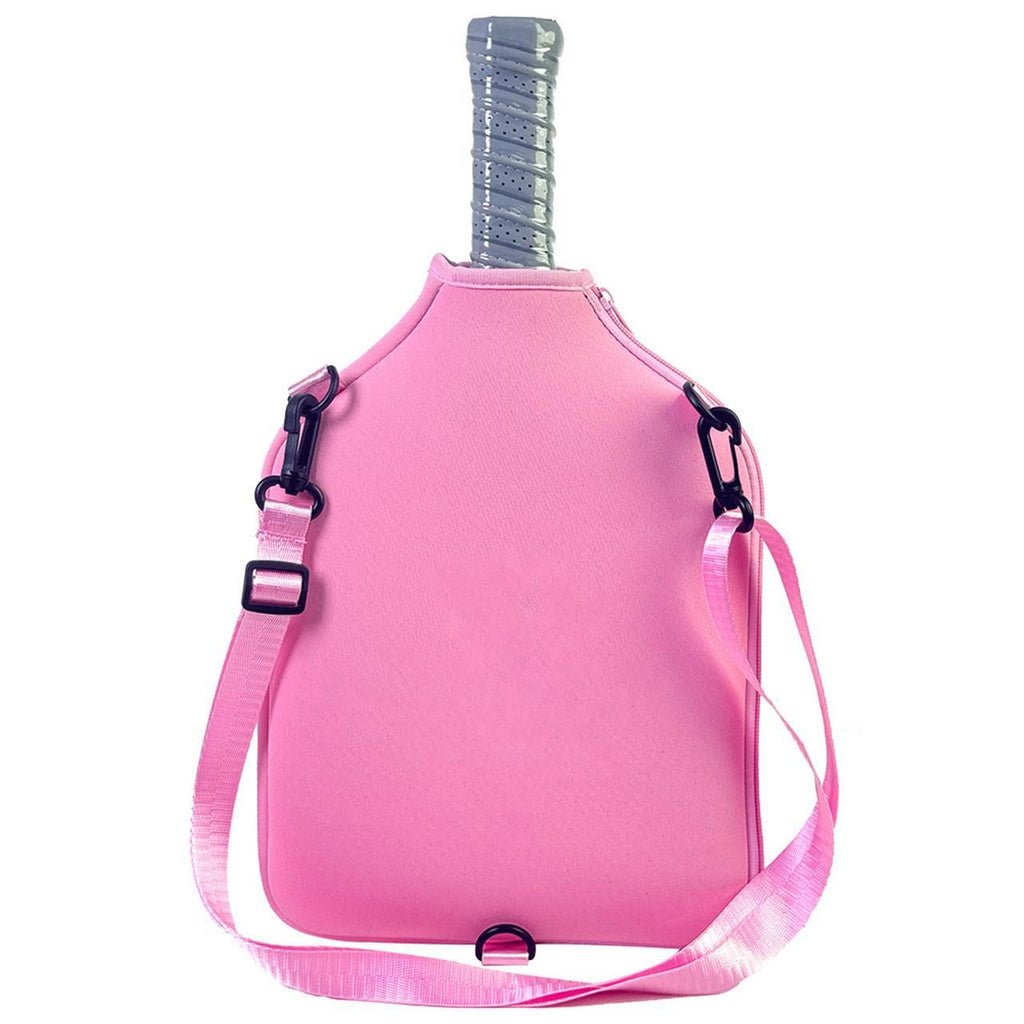 Neoprene Tennis & Pickleball Paddle Bag Lightweight Protective Carry Case with Shoulder Strap - Orange