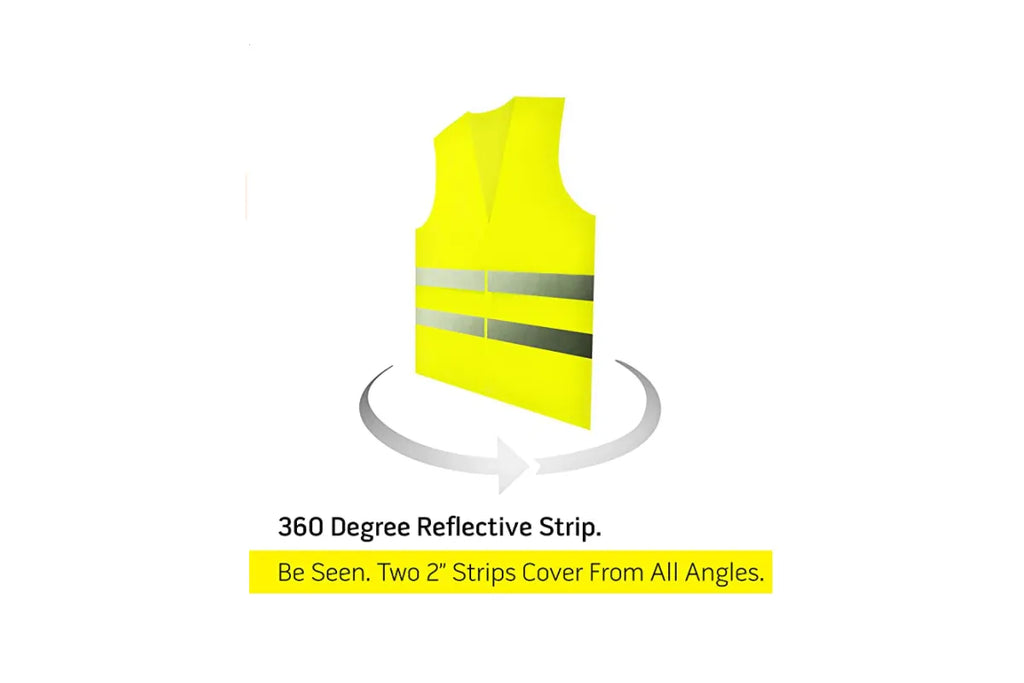 Safety Vests Bulk Pack - Reflective High Visibility, Men Women, Mesh 10 PACK Fluorescent green