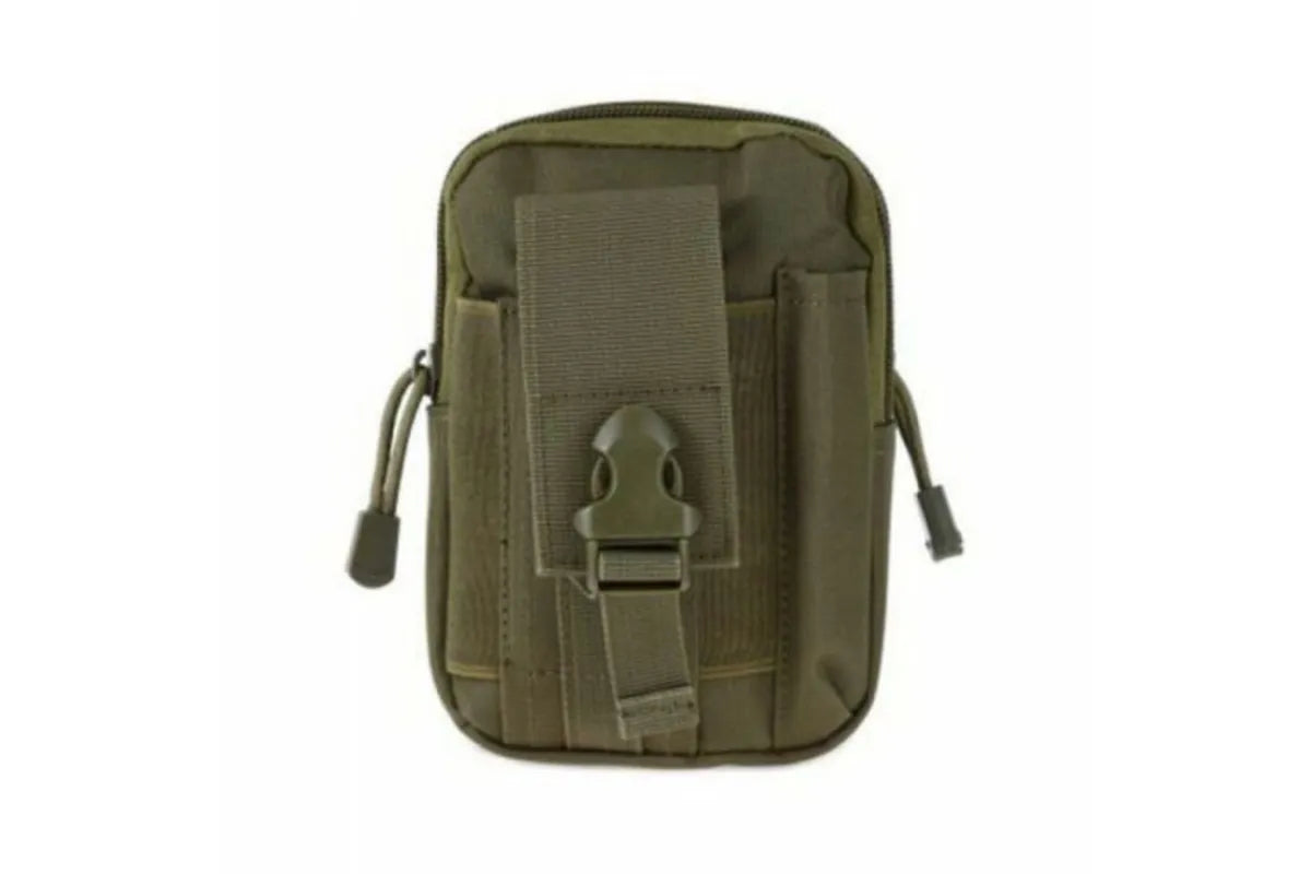 Outdoor Camping Waist Belt Pack Pouch Hiking Phone Pocket Bag - Black