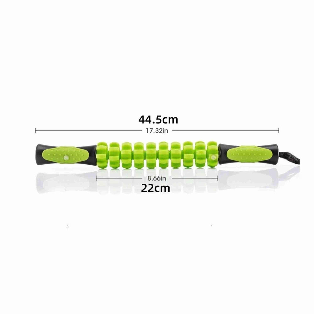 Muscle Massage Roller Stick Deep Tissue Fascia Bar Recovery Fitness Training Gym - Yellow