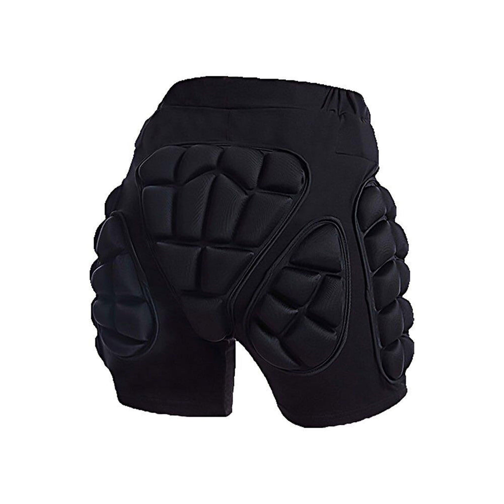 Impact-Resistant Hip Padded Shorts for Skiing and Snowboarding - L