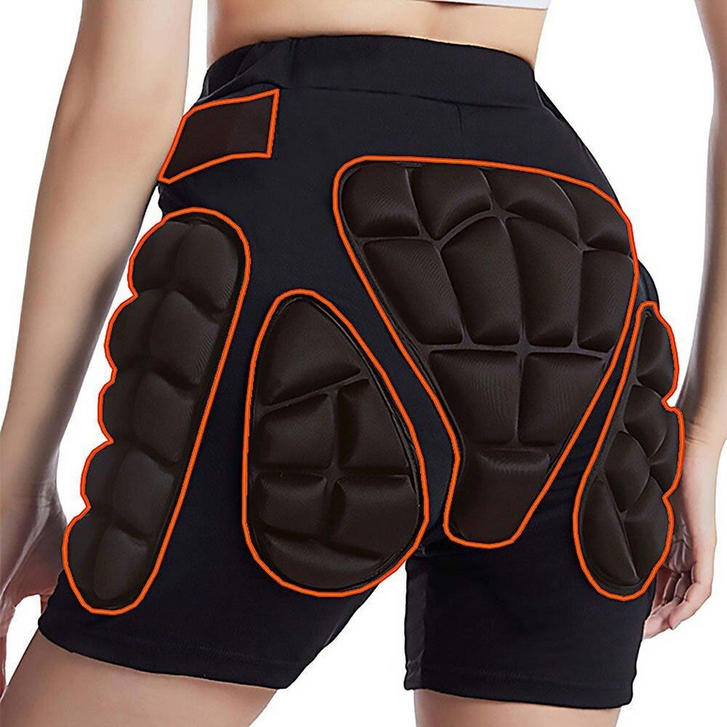 Impact-Resistant Hip Padded Shorts for Skiing and Snowboarding - 3XL