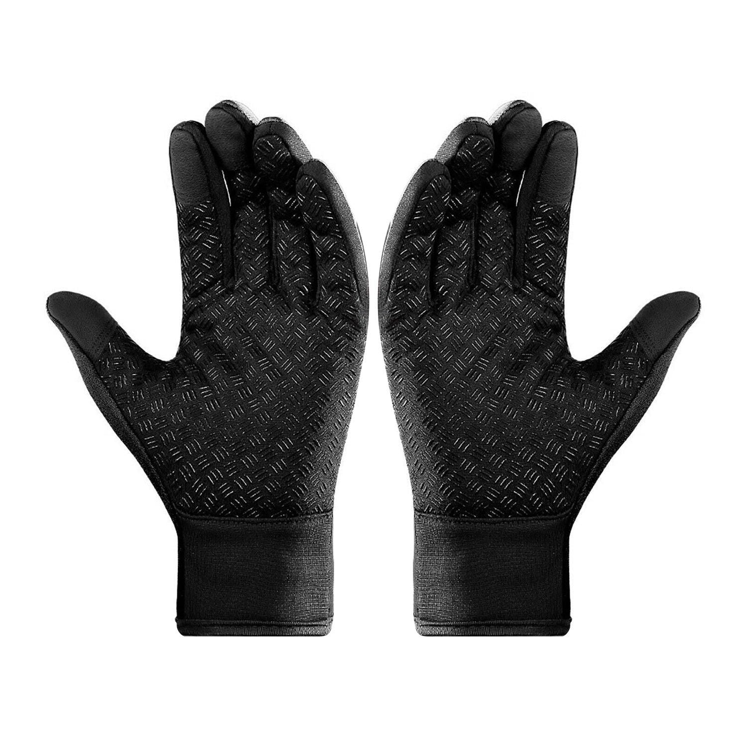 Touch Screen Snow Cycling Hand Gloves - Black M