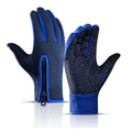 Touch Screen Snow Cycling Hand Gloves - Dark Blue L
