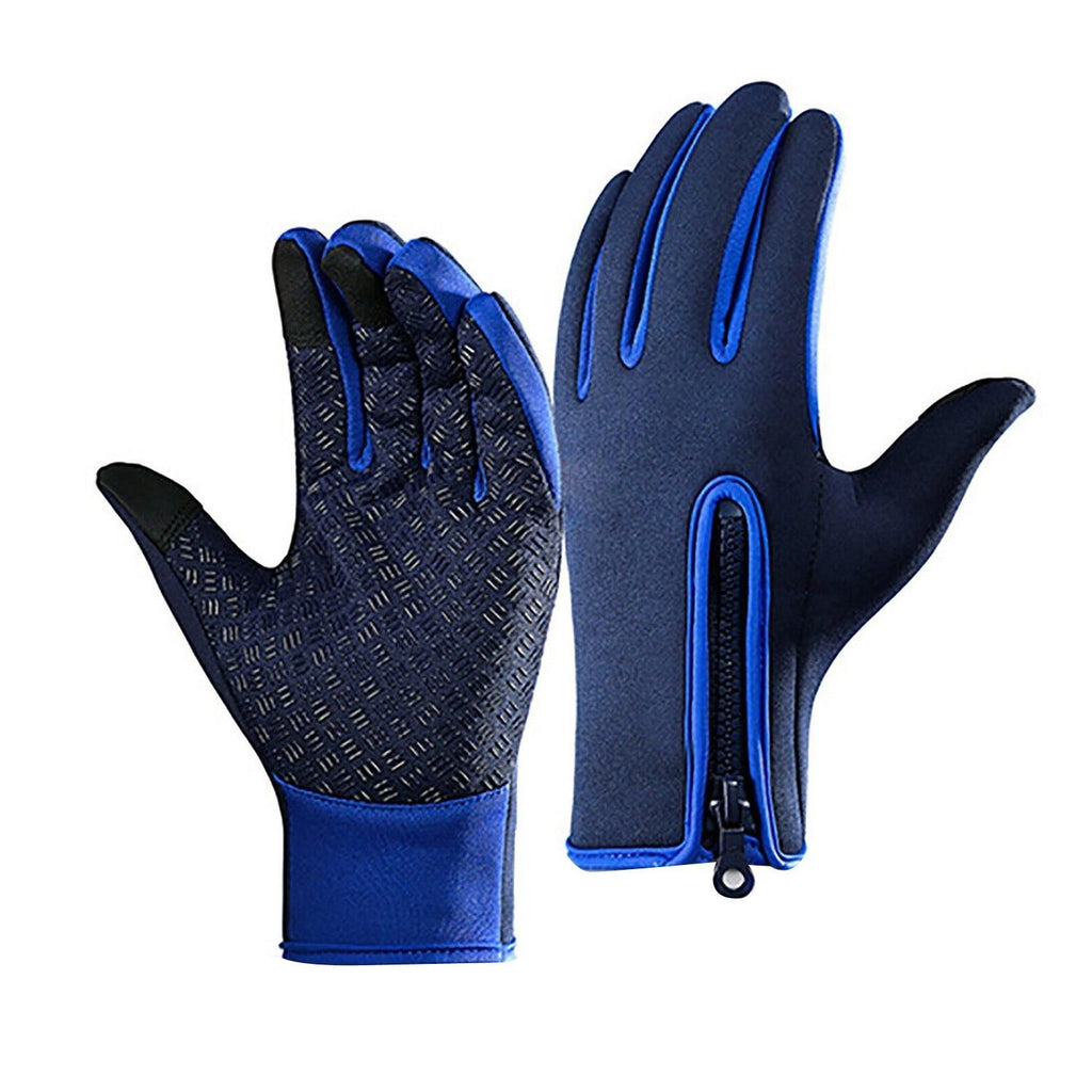 Touch Screen Snow Cycling Hand Gloves - Dark Blue XL