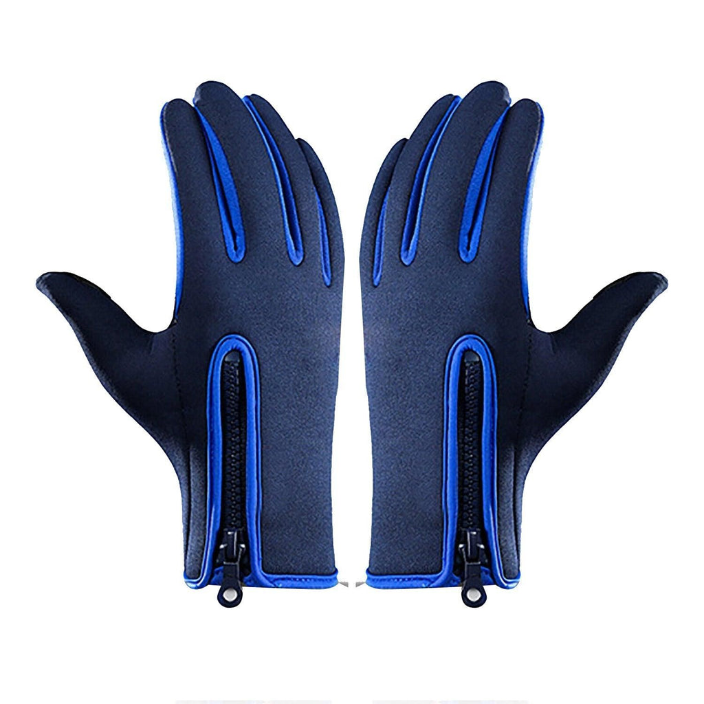 Touch Screen Snow Cycling Hand Gloves - Dark Blue XL