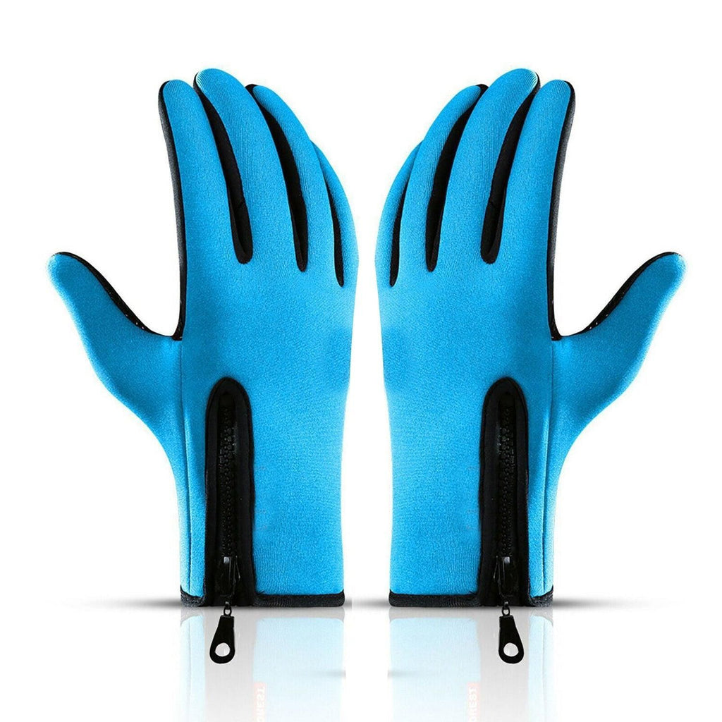 Touch Screen Snow Cycling Hand Gloves - Blue M