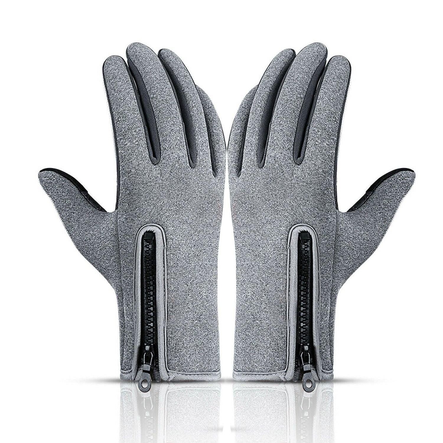 Touch Screen Snow Cycling Hand Gloves - Grey S
