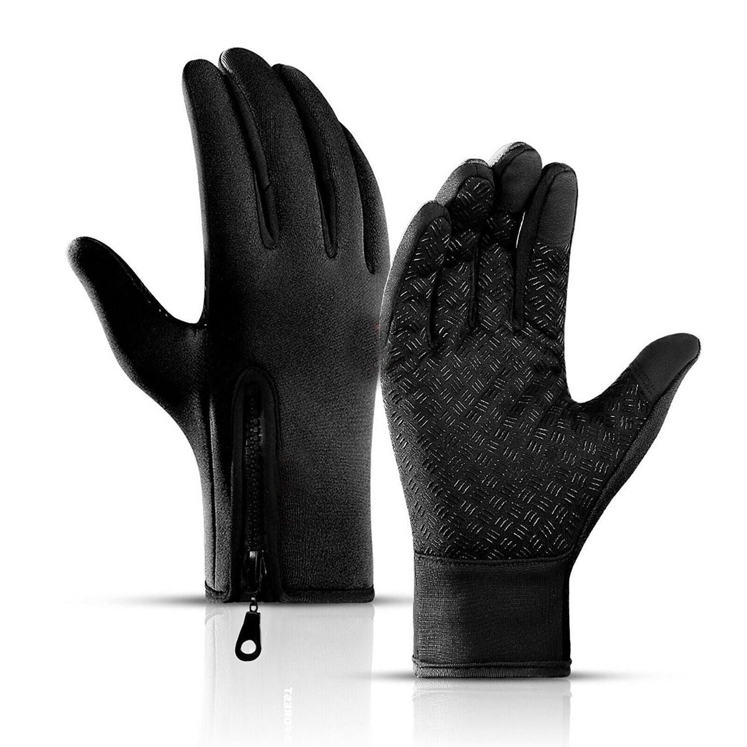 Touch Screen Snow Cycling Hand Gloves - Grey M