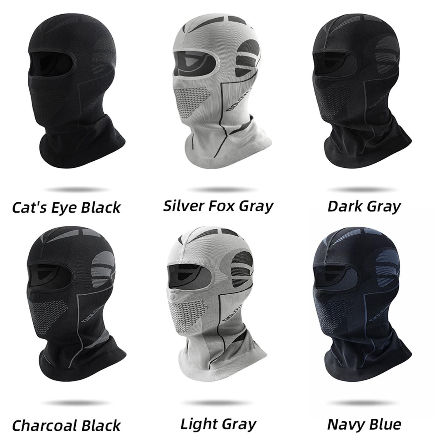 Ski Mask Winter Warm Head Cover for Men Cold Weather Motorcycle (Black)