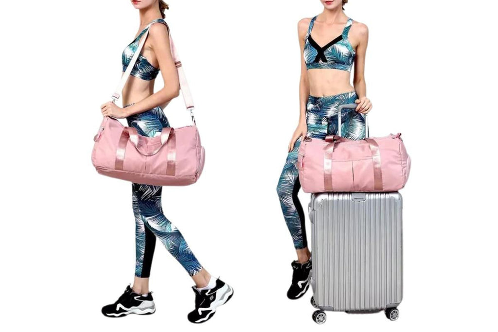 Gym Duffle Bag Taekwondo Travel Duffel Bag Outdoor Gym Sports Bag -Pink