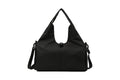 Gym Tote Bag with Shoe Compartment and Wet Dry Storage Pockets for Women Travel Duffel Bag Yoga Gym Bags with Yoga Mat Holder -Black