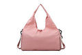 Gym Tote Bag with Shoe Compartment and Wet Dry Storage Pockets for Women Travel Duffel Bag Yoga Gym Bags with Yoga Mat Holder -Pink