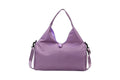 Gym Tote Bag with Shoe Compartment and Wet Dry Storage Pockets for Women Travel Duffel Bag Yoga Gym Bags with Yoga Mat Holder -Purple