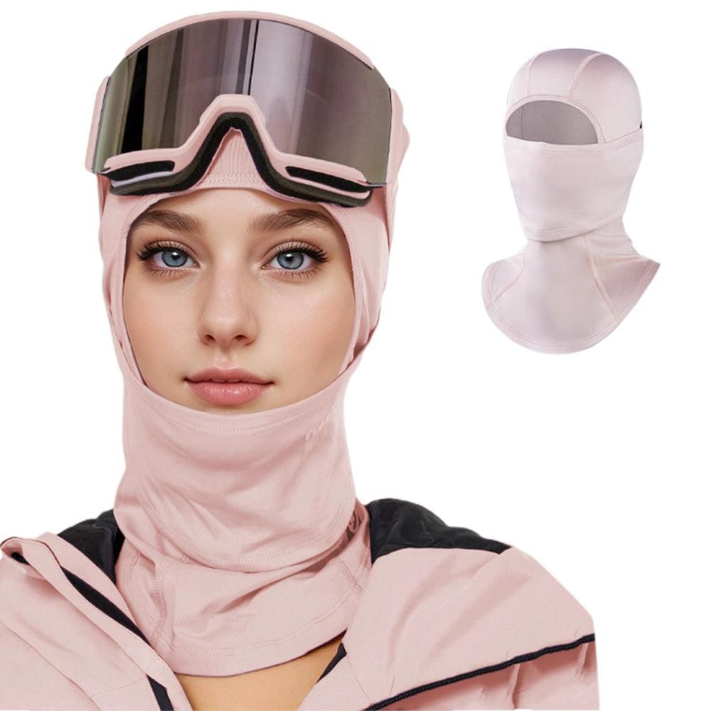 Windproof Thermal Face Mask Headgear for Outdoor Sports - Sakura Pink