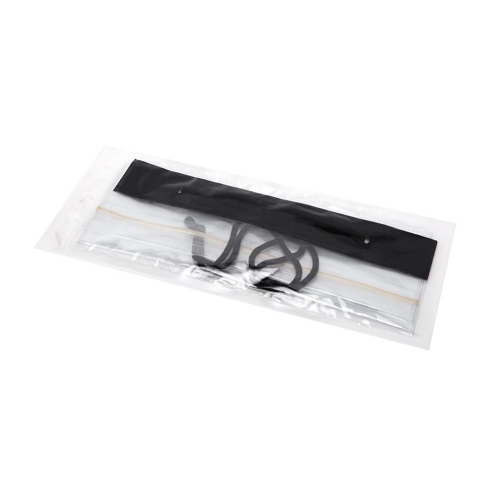 Outdoor Waterproof Map Bag Plastic Self-sealing Bag Transparent Stationery Bag White (Without Map)