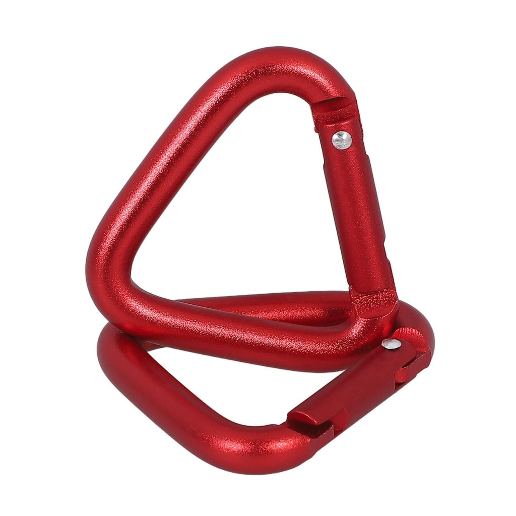 2Pcs Climbing Buckles Climbing Carabiners Triangle Hanging Buckles Locking Climb Carabiners