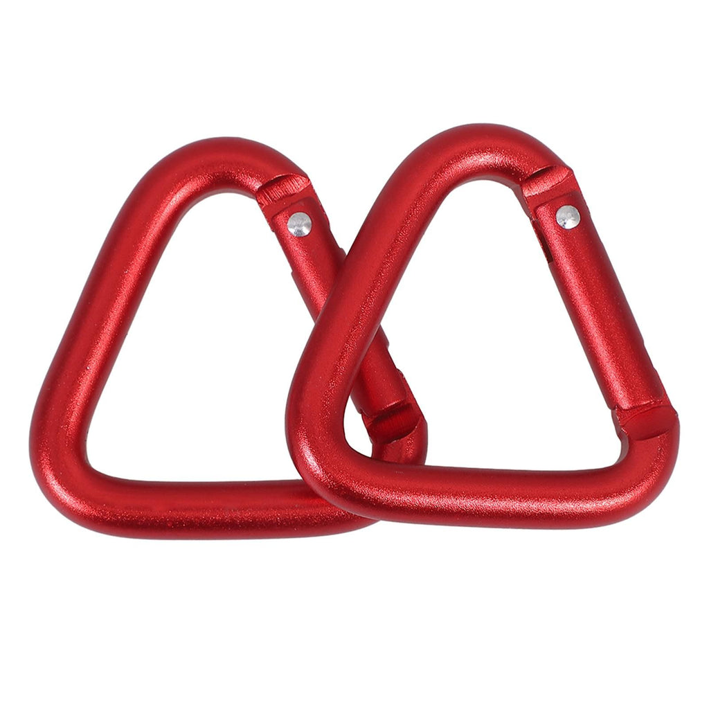 2Pcs Climbing Buckles Climbing Carabiners Triangle Hanging Buckles Locking Climb Carabiners
