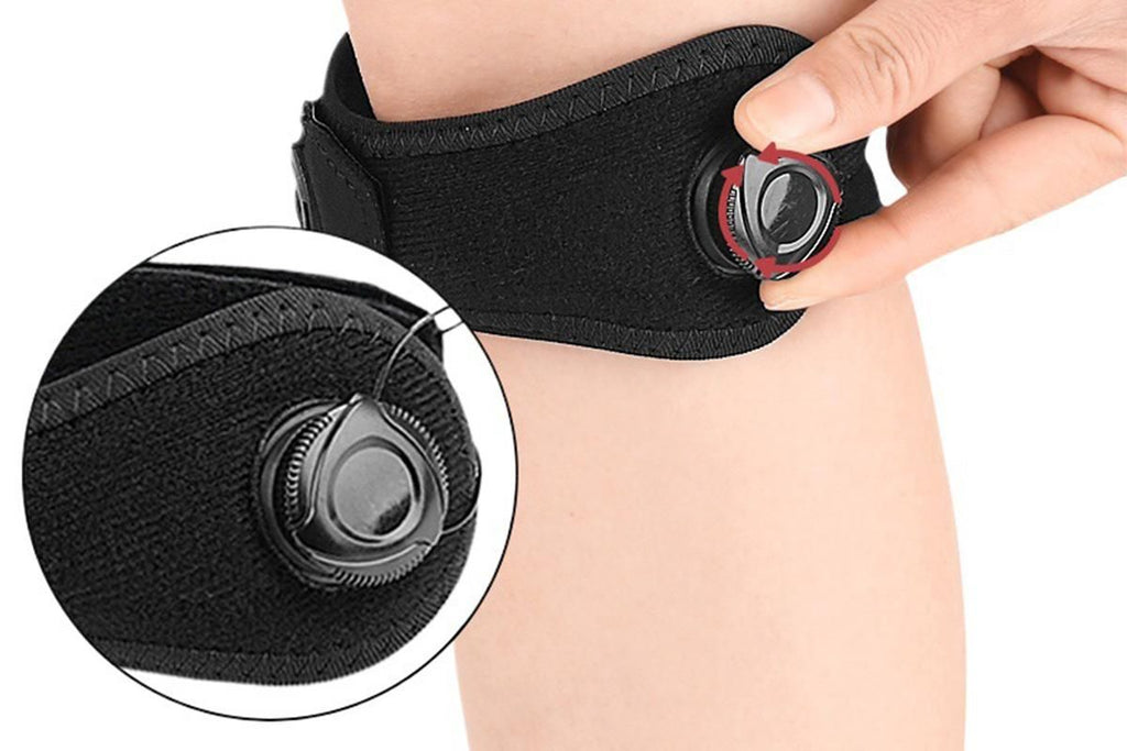 2PCS Knee Compression Sleeve Adjustable Patella Support Strap For Sports And Fitness