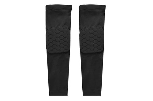 2 Pcs Tennis Elbow Compression Support Sleeve for Golfers Elbow Pain Relief Workout Weightlifting Elbow Brace with Honeycomb Lining -Black / 2XL