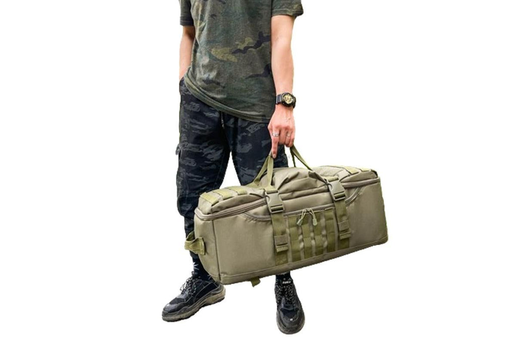 3-in-1 Duffle Bag Messenger Pack Military Tactical Backpack -Green