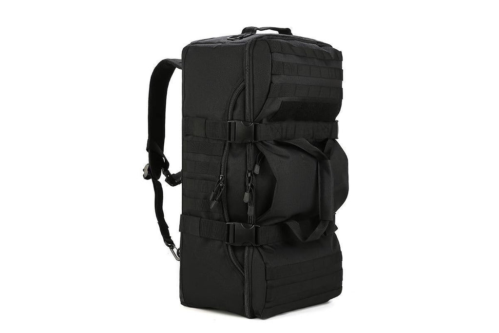 3-in-1 Duffle Bag Messenger Pack Military Tactical Backpack -Black
