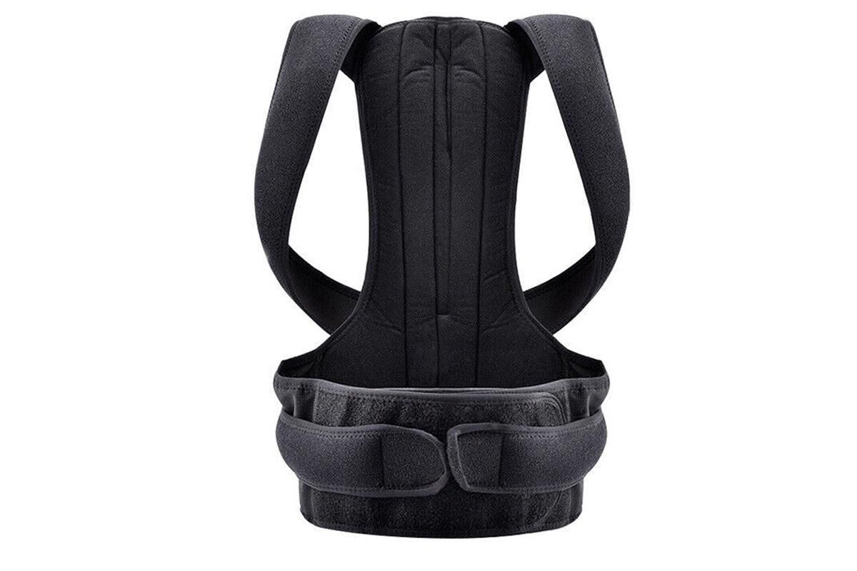 Adjustable Posture Corrector Full Back Shoulder Support Brace for Adults - L
