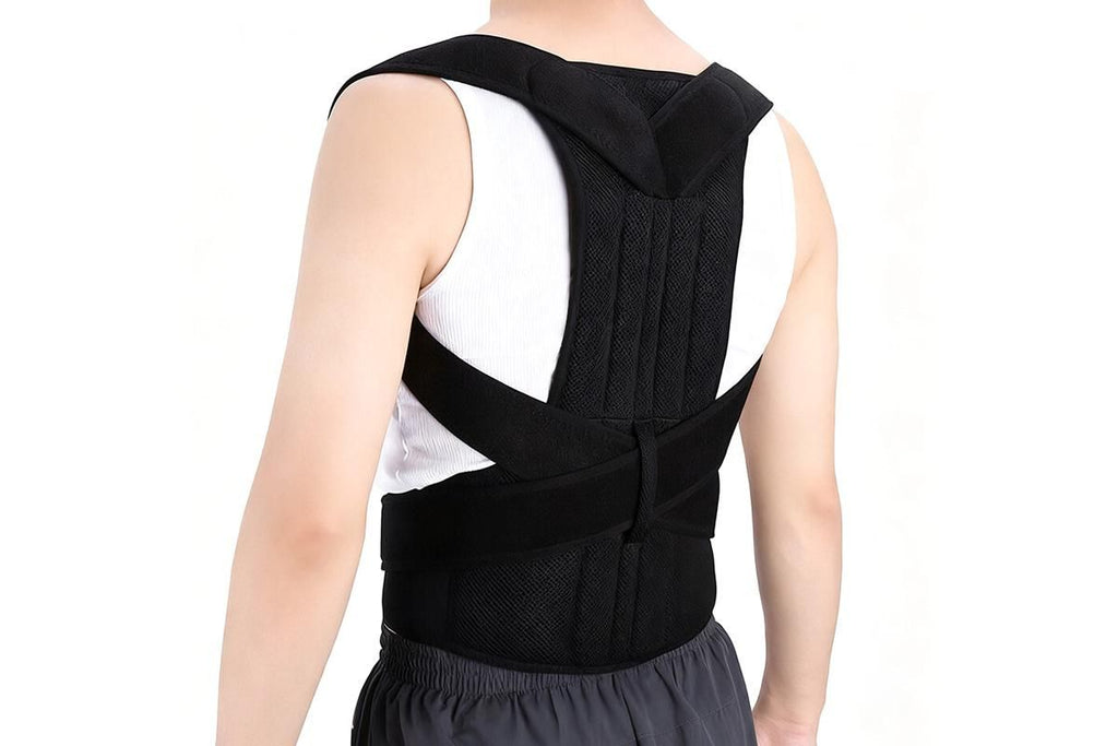 Adjustable Posture Corrector Full Back Shoulder Support Brace for Adults - M