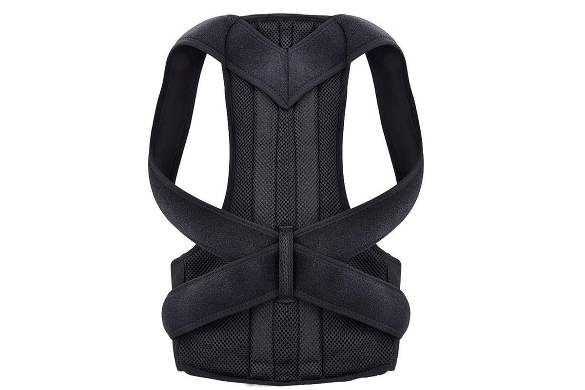 Adjustable Posture Corrector Full Back Shoulder Support Brace for Adults - M