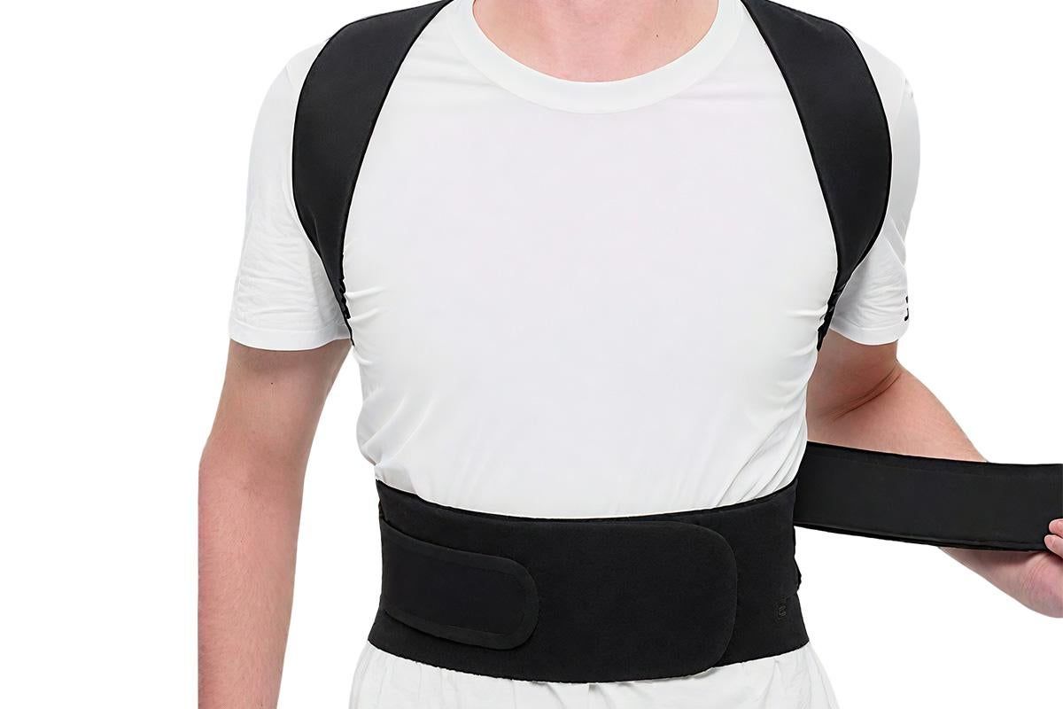 Adjustable Posture Corrector Full Back Shoulder Support Brace for Adults - S