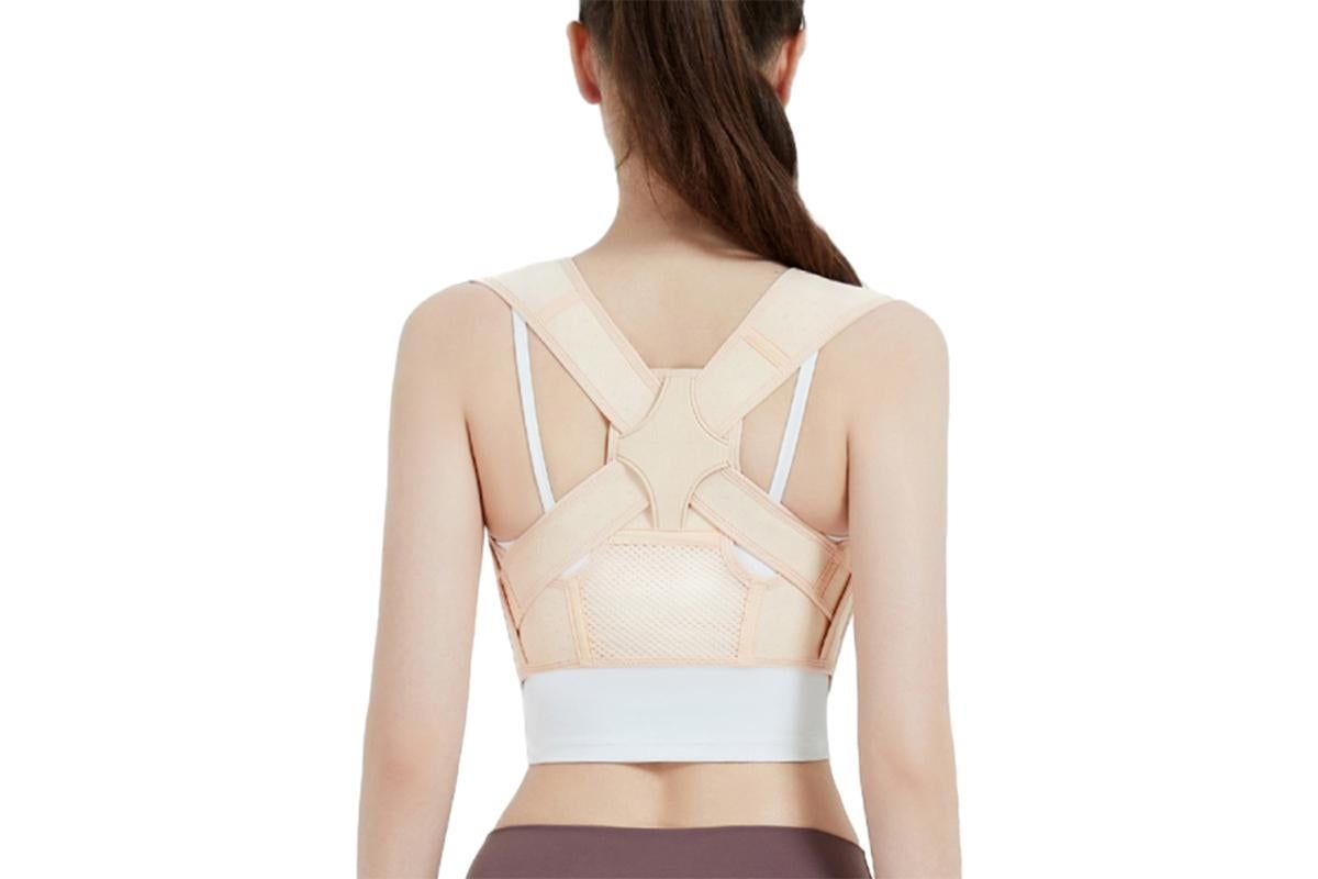 Adjustable Posture Corrector for Posture Correction Back Straightener -Nude / S