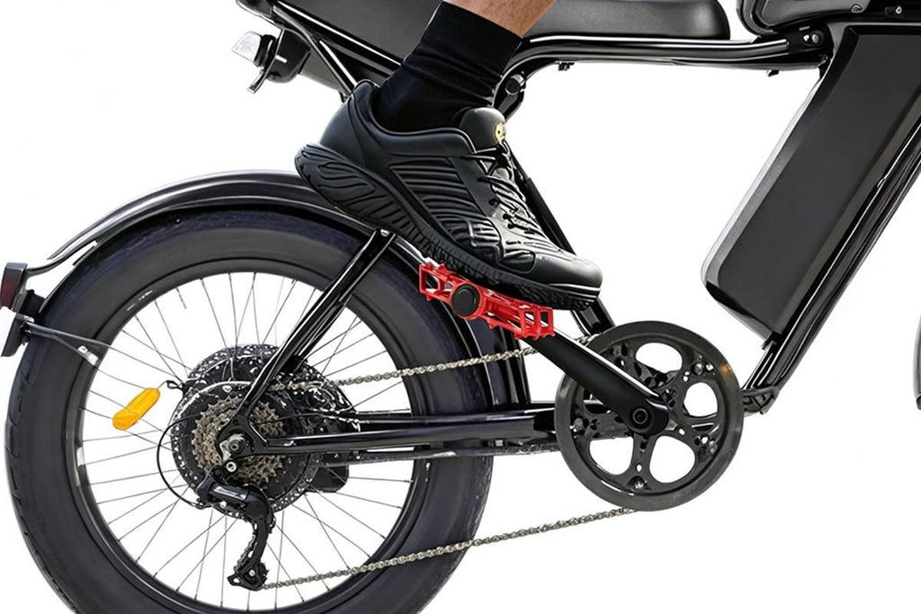 Aluminum Alloy Bike Pedals Wide Platform Lightweight Bicycle Pedals for MTB Road Bikes - Red