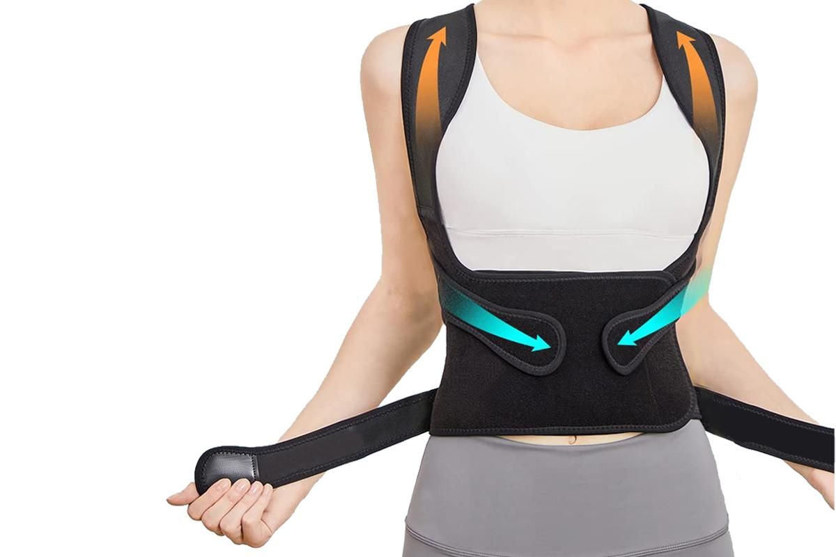 Back Brace Posture Corrector for Women and Men Back Straightener Scoliosis and Hunchback Correction -S