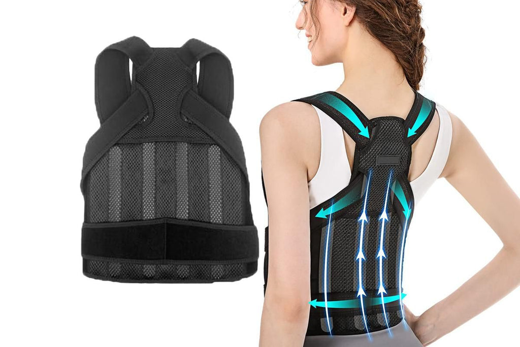 Back Brace Posture Corrector for Women and Men Back Straightener Scoliosis and Hunchback Correction -S